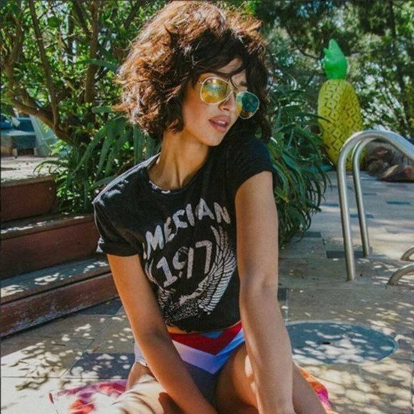 Black American made 1977 eagle Graphic Tee - Picture 4 of 5